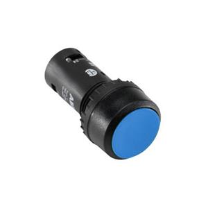 ABB CP1-10L-11 Φ22开孔紧凑平型塑料前圈 1NO/1NC 蓝色（自复位）按钮