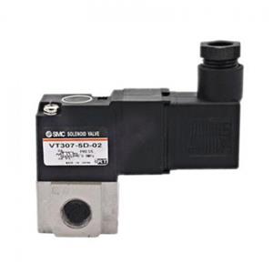 SMC VT307-5D1-01F DC24V DIN型插座式 G1/8 三通二位电磁阀