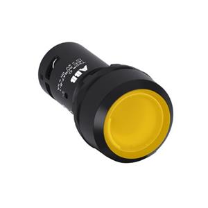 ABB CP1-12Y-10 Φ22开孔 紧凑平型 塑料前圈 1NO（自复位）带灯按钮 