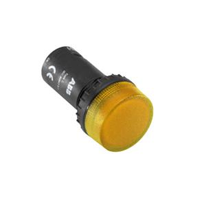 ABB CL-523Y Φ22开孔 交流230V 黄色 圆平型LED指示灯 