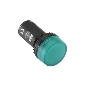 ABB CL-523G Φ22开孔 交流230V 绿色 圆平型LED指示灯 