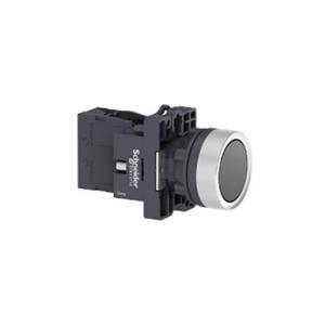 施耐德黑色XA2塑料系列直径22mm带1常开触点自锁定平头按钮