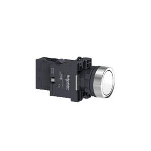 施耐德 白色 XA2塑料系列 XA2EW31Q1 φ22mm 380VAC 1NO LED带灯按钮(弹簧返回）