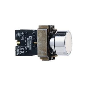 施耐德 白色 XB2BA11C φ22mm 1NO 弹簧复位 圆平头通用型按钮