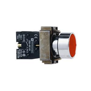 施耐德 红色 XB2BA42C(ZB2BA4C+ZB2BZ102C) φ22mm 1NC 弹簧复位 圆平头通用型按钮