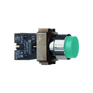 施耐德 绿色 XB2BL31C φ22mm 1NO 弹簧复位 圆凸头通用型按钮