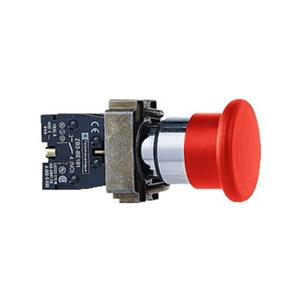 施耐德 红色 XB2BC42C φ22mm 1NC 弹簧复位 蘑菇头40mm通用型按钮