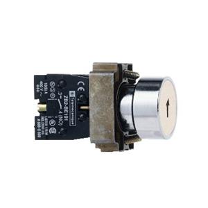 施耐德 白色 XB2BA3341C φ22mm 1NO 弹簧复位 圆平头带功能符号型按钮