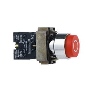 施耐德 红色 XB2BL4322C φ22mm 1NC 弹簧复位 圆凸头带功能符号型按钮