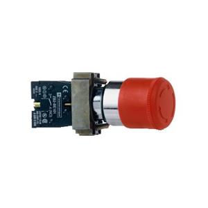 施耐德 红色 XB2BS442C φ22mm 1NC 转动复位 锁扣蘑菇头30mm通用型按钮