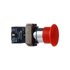 施耐德 红色 XB2BS542C(ZB2BS54C+ZB2BZ102C) φ22mm 1NC 转动复位 锁扣蘑菇头40mm通用型按钮